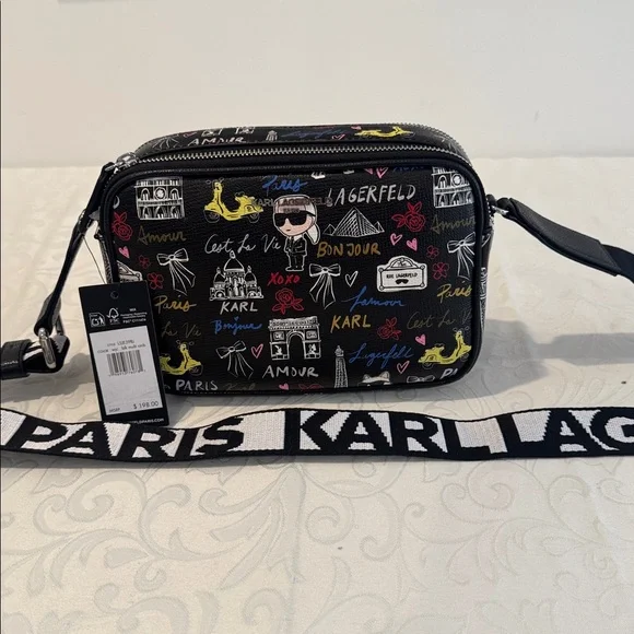 Karl Lagerfeld Multicolor Graphic Crossbody Bag - Picture 13 of 13